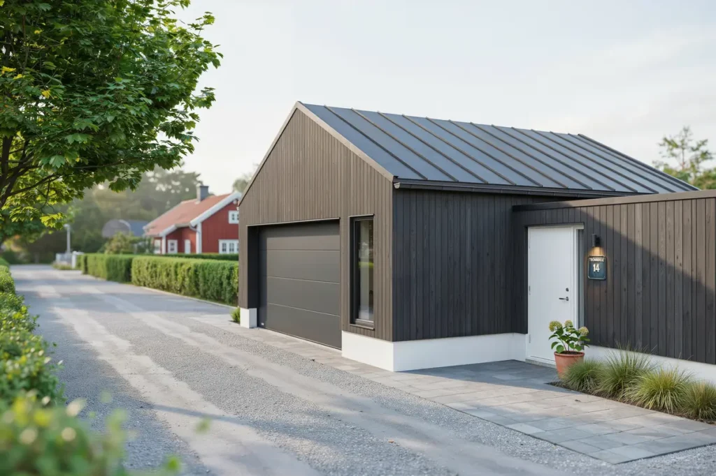 nybyggnation av garage med f rr dsdel i tr nninge varberg
