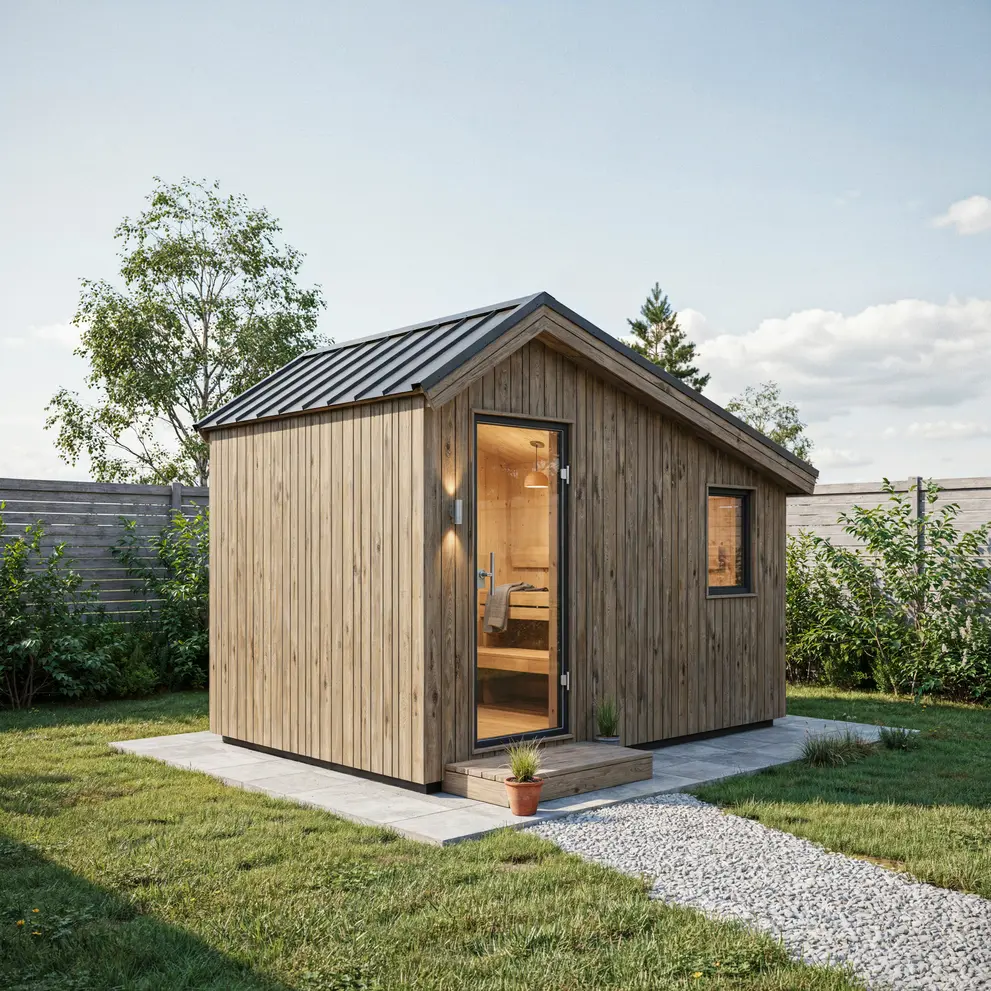 platsbygga sauna montera angbastu elektrisk bastu inomhus varberg halland